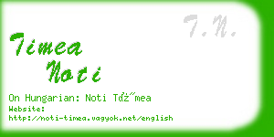 timea noti business card